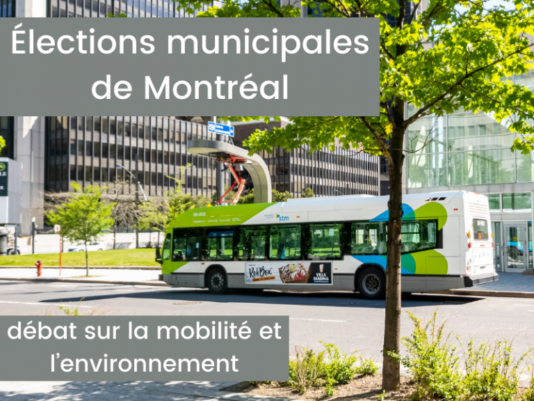 Élections municipales à Montréal - débat sur la mobilité et l’environnement